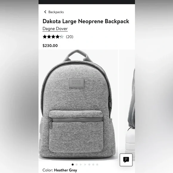Dagne Dover | Bags | Dagne Dover Heather Gray Backpack  display picture 2